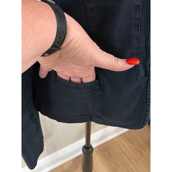 I.N.C. Utility Jacket Medium Structured Military Style Heavy Cotton - Picture 6 of 14